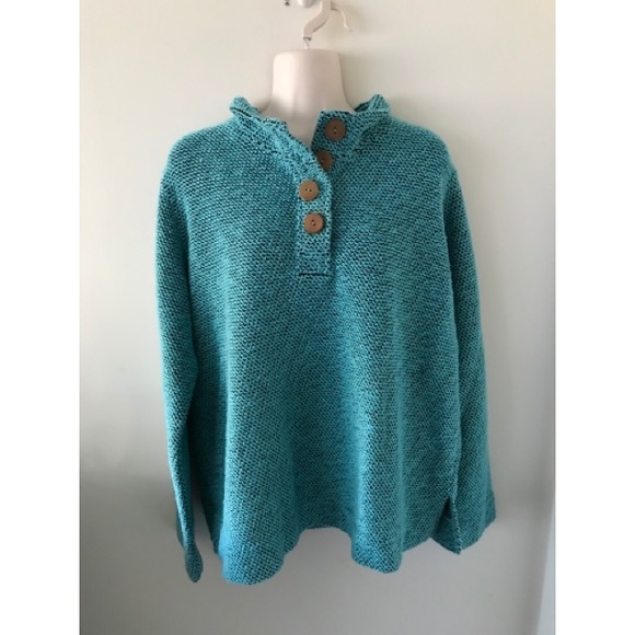 Vintage Sweaters - 🌿 Awesome Vintage Turquoise Pull Over Sweater